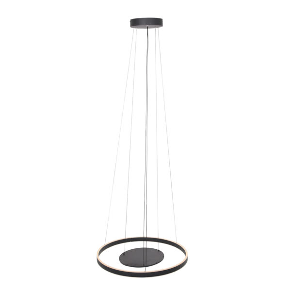 Steinhauer Ringlux hanglamp – ø 60 cm – In hoogte verstelbaar – Ingebouwd (LED) – zwart - Image 9