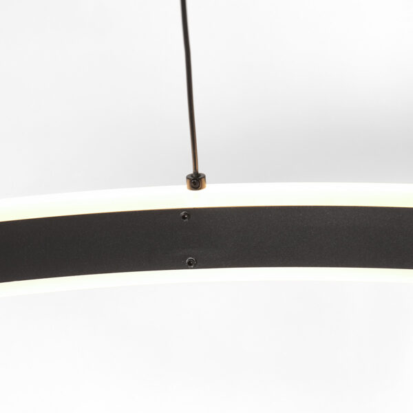 Steinhauer Ringlux hanglamp – ø 80 cm – In hoogte verstelbaar – Ingebouwd (LED) – zwart - Image 4
