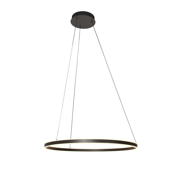 Steinhauer Ringlux hanglamp – ø 80 cm – In hoogte verstelbaar – Ingebouwd (LED) – zwart - Image 8
