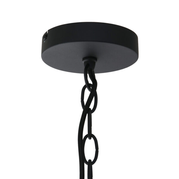 Steinhauer Semicirkel hanglamp - Ø50 cm - E27 - met ketting - zwart met goud - Image 3