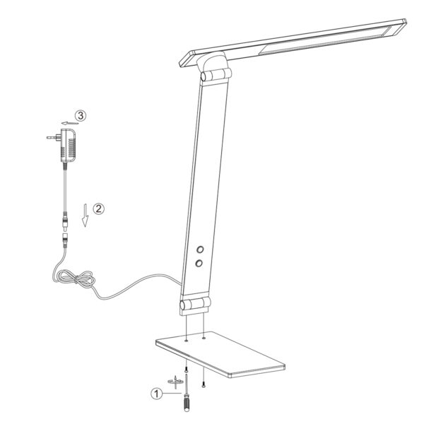 Steinhauer Serenade bureaulamp - draai- en kantelbaar - dimbaar - LED - staal - Image 9