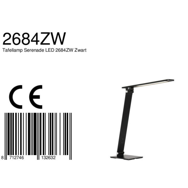 Steinhauer Serenade bureaulamp - draai- en kantelbaar - dimbaar - LED - mat zwart - Image 8