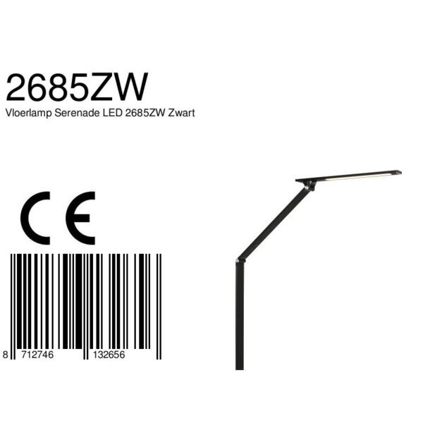 Steinhauer Serenade leeslamp - incl. ingebouwd LED - dimbaar - draai- en kantelbaar - zwart - Image 8