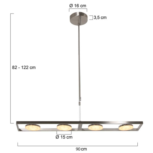 Steinhauer Soleil hanglamp –– staal - Image 7