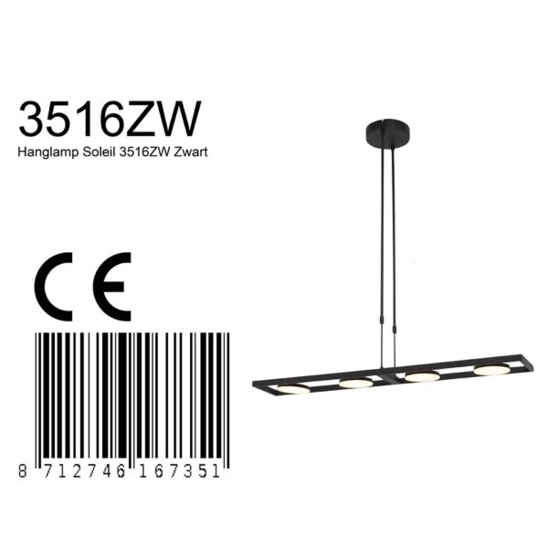 Steinhauer Soleil hanglamp –– zwart - Image 6