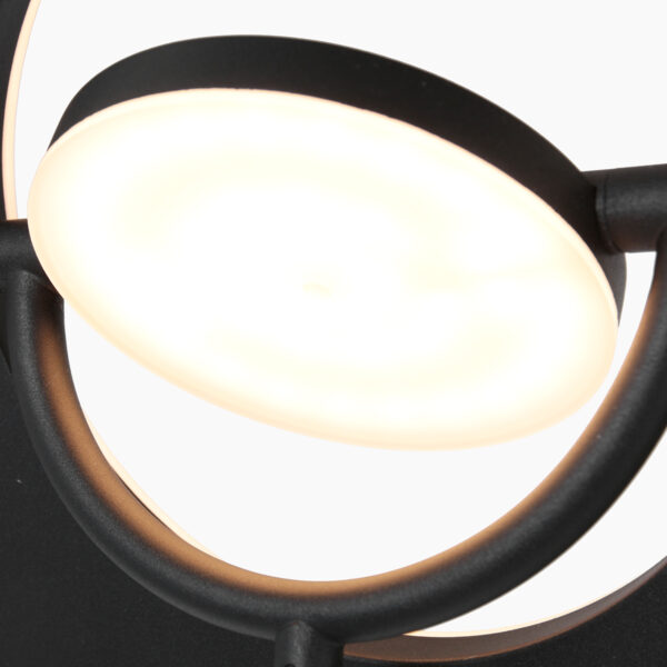 Zwarte vloerlamp met verstelbare leeslamp Steinhauer Soleil - Image 12