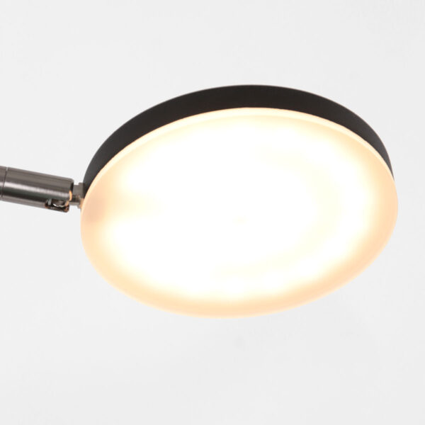 Flexibele ronde vloerlamp zwart Steinhauer Soleil - Image 14