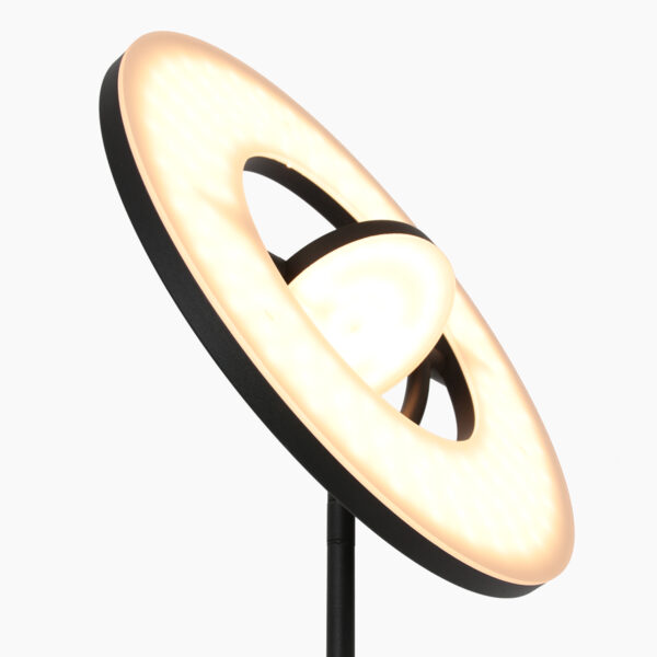 Zwarte vloerlamp met verstelbare leeslamp Steinhauer Soleil - Image 3