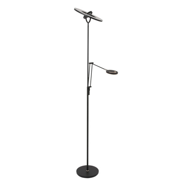Zwarte vloerlamp met verstelbare leeslamp Steinhauer Soleil - Image 21