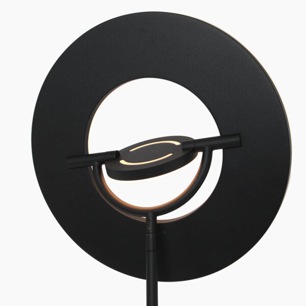 Zwarte vloerlamp met verstelbare leeslamp Steinhauer Soleil - Image 4