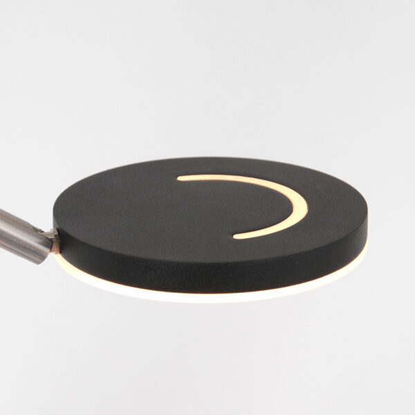 Zwarte vloerlamp met verstelbare leeslamp Steinhauer Soleil - Image 5