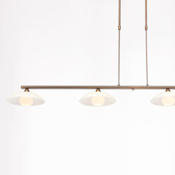 Steinhauer Sovereign Classic hanglamp - vierlichts - incl. G9 LED - pulsdimmer - brons - Afbeelding 9