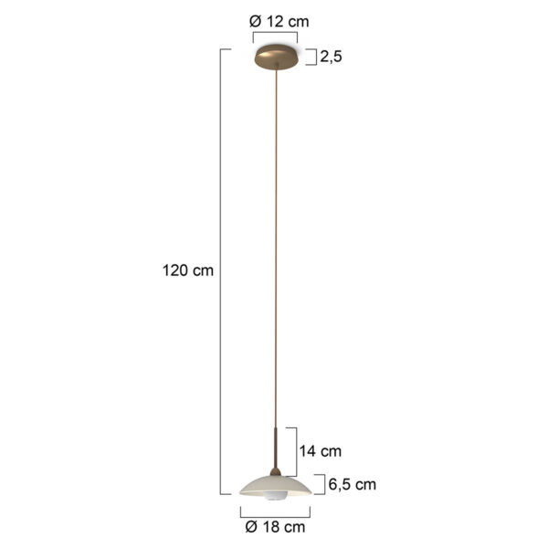 Steinhauer Sovereign classic hanglamp - incl. LED G9 - 120 cm hoog - verstelbaar - brons - Image 7