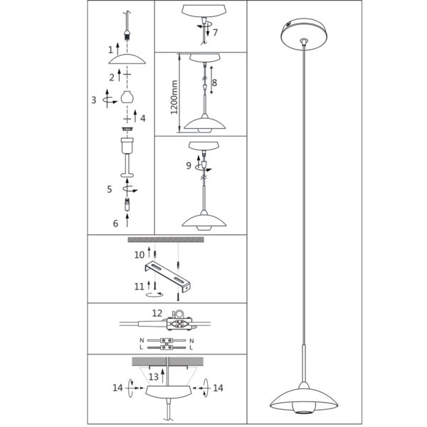 Steinhauer Sovereign classic hanglamp - incl. LED G9 - 120 cm hoog - verstelbaar - brons - Image 9