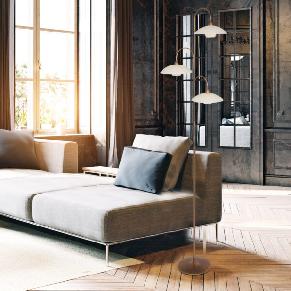 Steinhauer Sovereign Classic LED hanglamp - drielichts - 175 cm hoog - incl. lichtbronnen - brons - Image 3