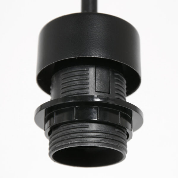 Steinhauer Sparkled Light hanglamp - pendel - exclusief kap - verstelbaar in hoogte - zwart - Image 3