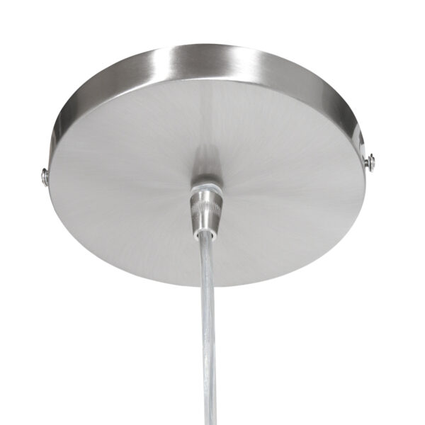 Steinhauer Gramineus hanglamp - plexiglas bol - Ø32 cm - in hoogte verstelbaar - E27 - grijs en staal - Afbeelding 4