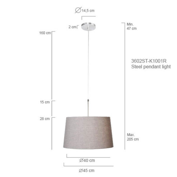 Steinhauer Gramineus Hanglamp RVS - Image 6