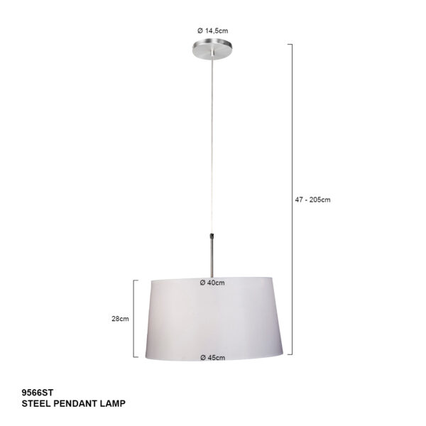 Steinhauer Gramineus Hanglamp RVS - Image 6