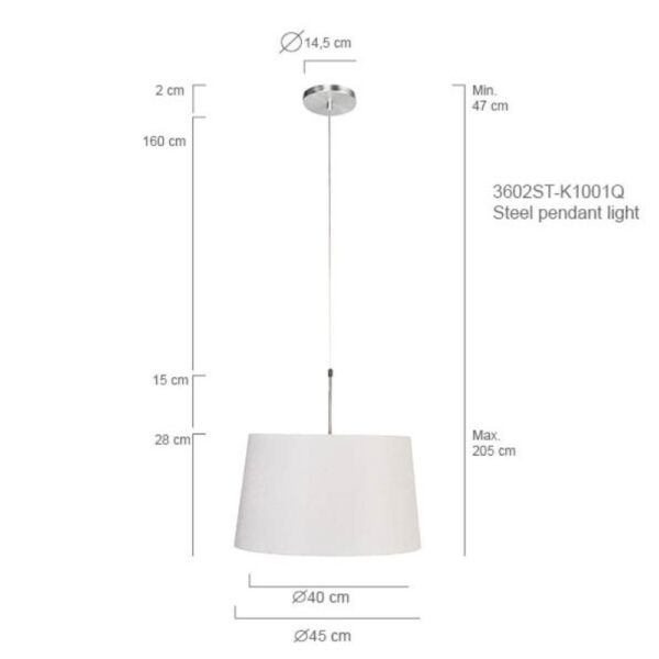 Steinhauer Gramineus Hanglamp RVS - Image 6