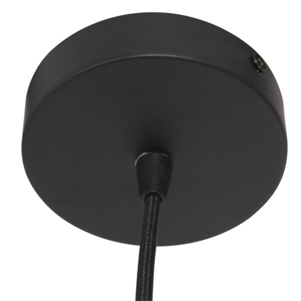 Steinhauer Sparkled Light hanglamp - witte effen kap - kap Ø45 cm - verstelbaar in hoogte - zwart - Image 8