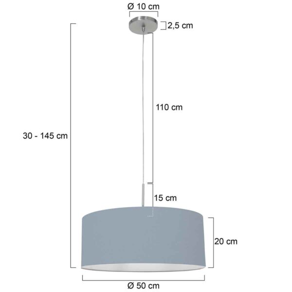 Steinhauer Sparkled light hanglamp – E27 (grote fitting) – Staal - Image 5