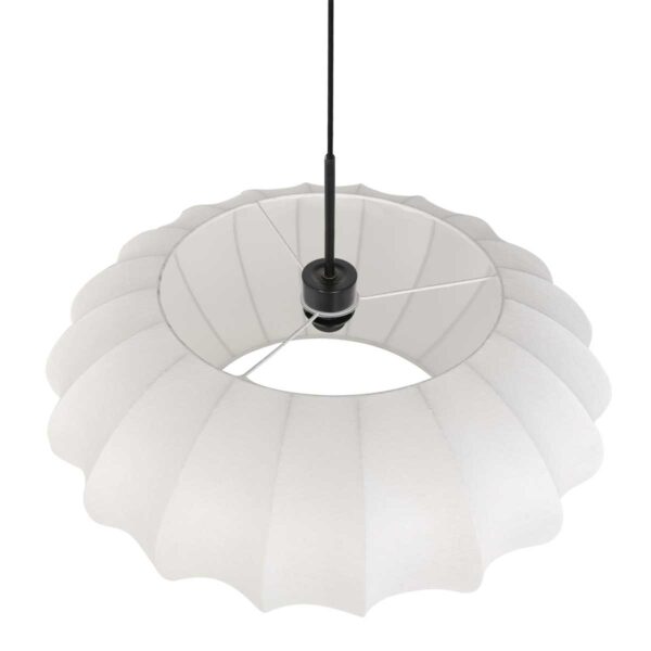 Steinhauer Sparkled light hanglamp – ø 60 cm – In hoogte verstelbaar – E27 (grote fitting) – wit en zwart - Image 11