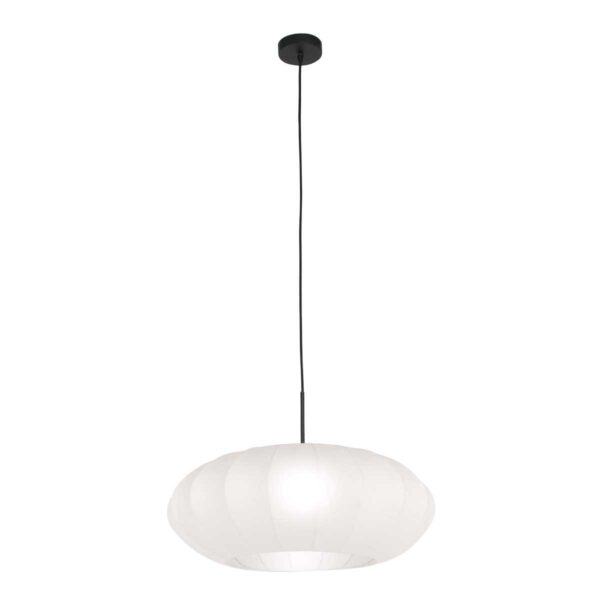 Steinhauer Sparkled light hanglamp – ø 60 cm – In hoogte verstelbaar – E27 (grote fitting) – wit en zwart - Image 12
