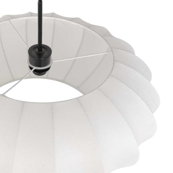 Steinhauer Sparkled light hanglamp – ø 60 cm – In hoogte verstelbaar – E27 (grote fitting) – wit en zwart - Image 3