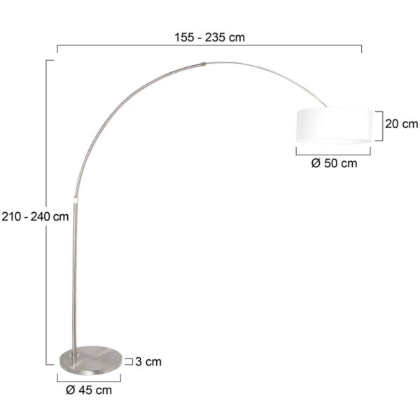 Steinhauer Stresa Vloerlamp RVS - Image 5