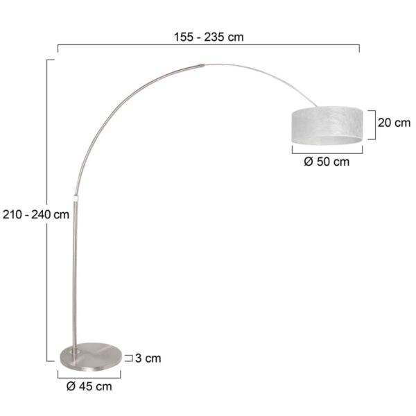 Steinhauer Stresa Vloerlamp RVS - Image 5