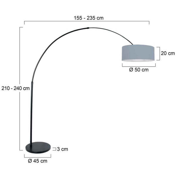 Steinhauer Sparkled light vloerlamp – E27 (grote fitting) – Staal - Image 5