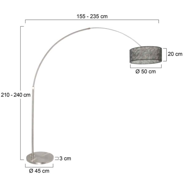 Steinhauer Stresa Vloerlamp RVS - Image 6