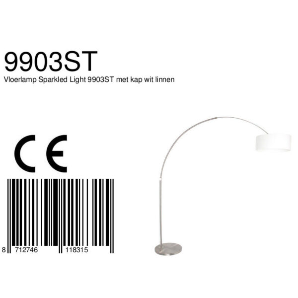 Steinhauer Stresa Vloerlamp RVS - Afbeelding 6