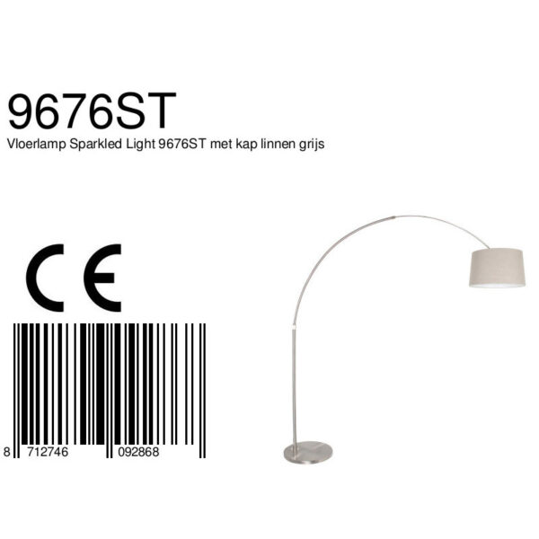 Steinhauer Gramineus Vloerlamp RVS - Image 6
