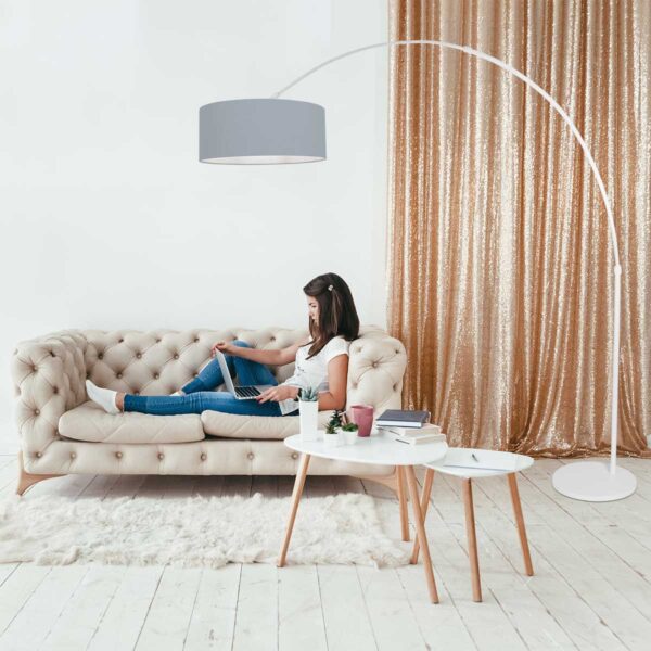 Steinhauer Sparkled light vloerlamp – E27 (grote fitting) – Wit - Image 2