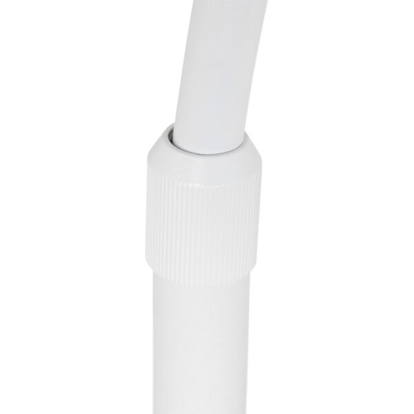 Steinhauer Sparkled Light booglamp - E27 - in hoogte verstelbaar - uittrekbaar - wit met bruine kap - Image 11