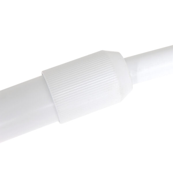 Steinhauer Sparkled Light booglamp - E27 - in hoogte verstelbaar - uittrekbaar - wit met bruine kap - Image 10