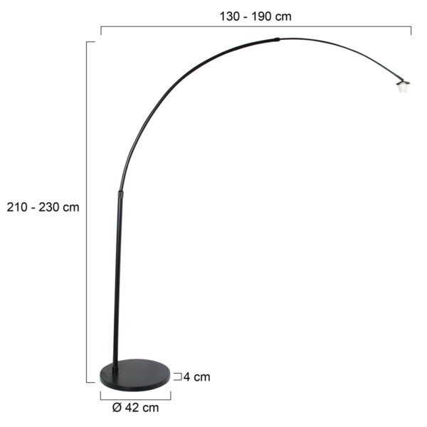 Steinhauer Ikaro vloerlamp – In hoogte verstelbaar (na installatie),Uittrekbaar – E27 (grote fitting) – beuken en zwart - Image 12