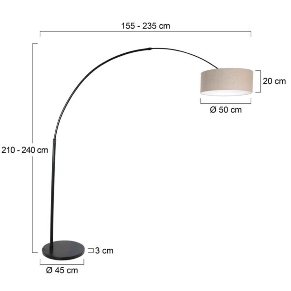 Steinhauer Stresa Vloerlamp Zwart - Image 5