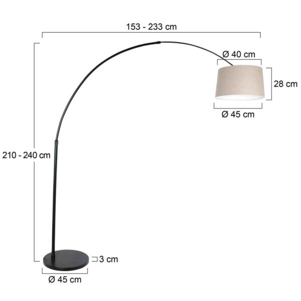 Steinhauer Stresa Vloerlamp Zwart - Image 6