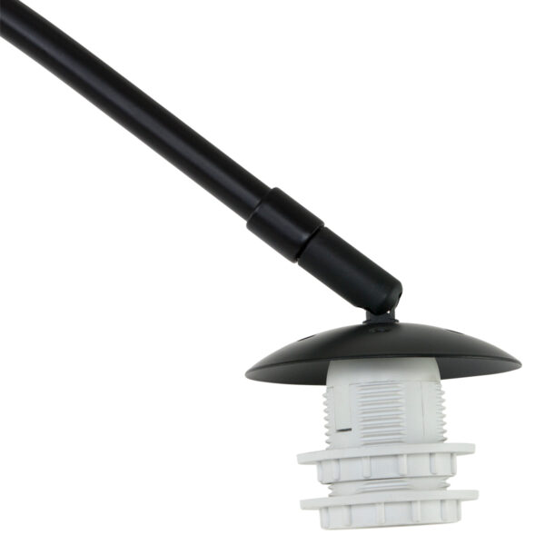 Steinhauer Ikaro vloerlamp – In hoogte verstelbaar (na installatie),Uittrekbaar – E27 (grote fitting) – beuken en zwart - Image 9