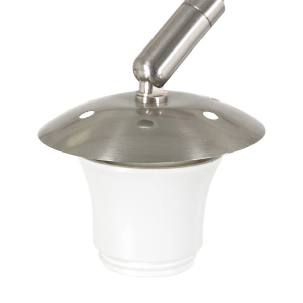 Steinhauer Sparkled Light wandlamp - boog - kap ⌀40 cm - draai- en uittrekbaar - staal met zilver - Afbeelding 2