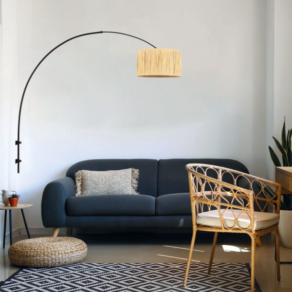 Steinhauer Sparkled light wandlamp – Draai- en/of kantelbaar – E27 (grote fitting) – naturel en zwart - Image 2