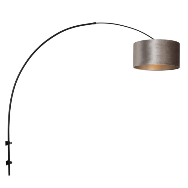 Steinhauer Sparkled light wandlamp – E27 (grote fitting) – Zwart