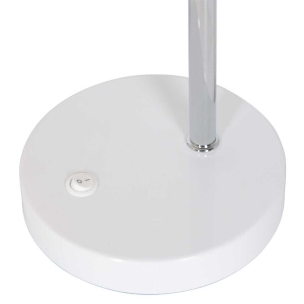 Steinhauer Spring tafellamp – ø 13 cm – Draai- en/of kantelbaar – E27 (grote fitting) – wit - Image 4