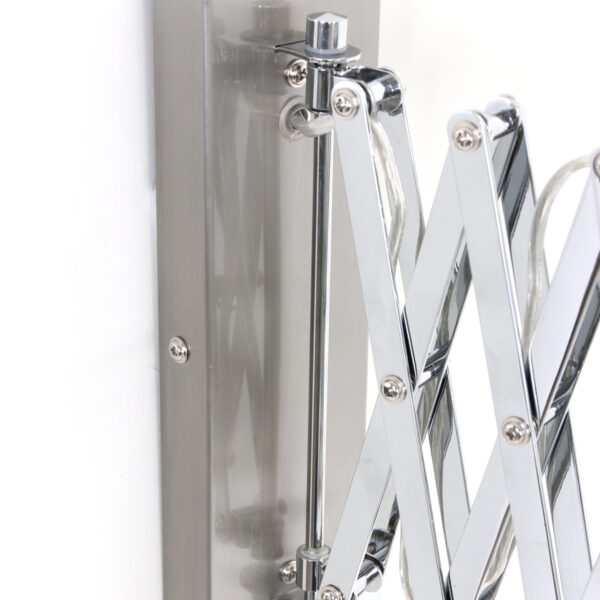 Steinhauer Spring schaarlamp wand - 27 - 90 cm uittrekbaar - draaidimmer - staalkleurig - Image 4