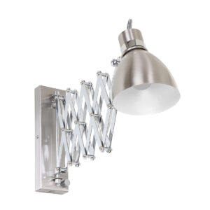 Steinhauer Spring wandlamp – E27 (grote fitting) – Staal