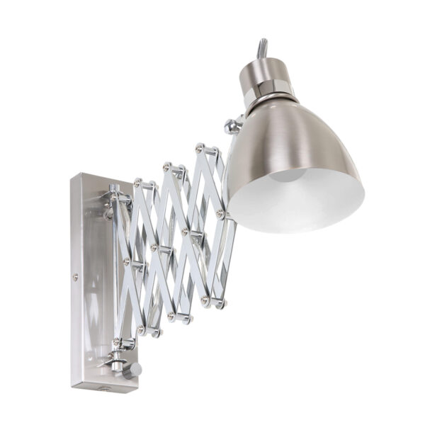 Steinhauer Spring wandlamp – E27 (grote fitting) – Staal