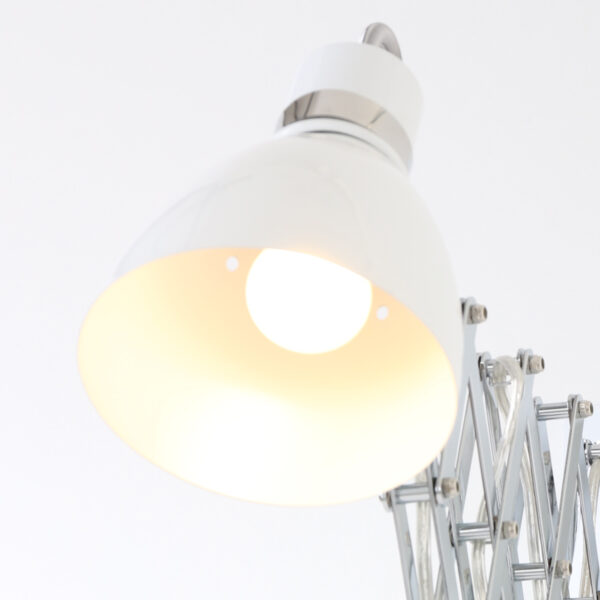 Steinhauer Spring schaarlamp wand - 27 - 90 cm uittrekbaar - draaidimmer - wit - Image 4